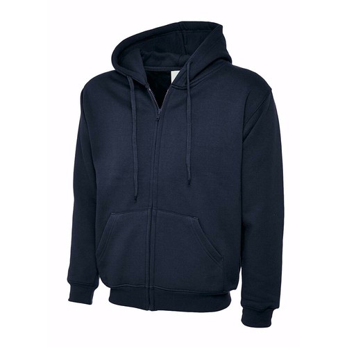 Klassisches Kapuzenpullover mit durchgehendem Reißverschluss von Uneek UC504 Herren Unisex Hoodie XS to4XL - Bild 7 von 13