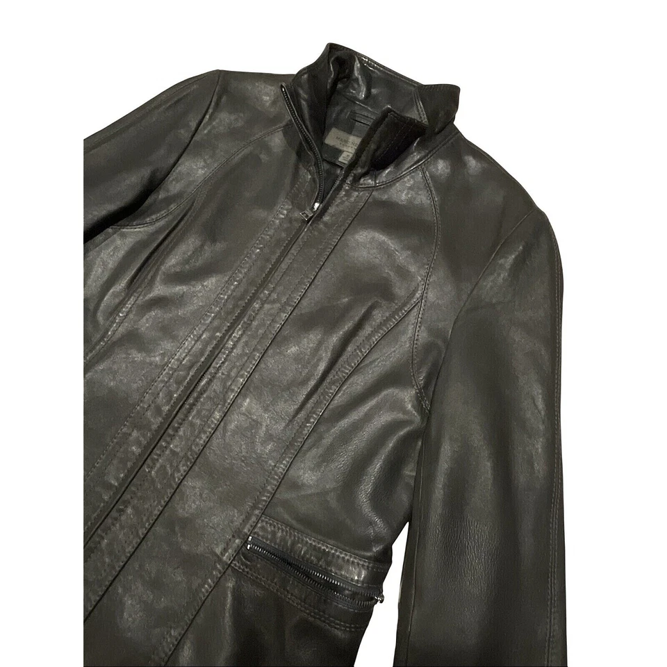 Marc New York Andrew Marc 100%  Lambskin Leather Jacket Women's Size XL Brown - Image 2 of 4