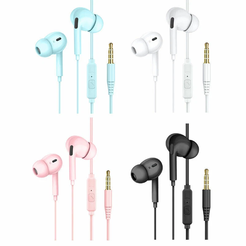 Earphones 3.5mm In-Ear Earbuds Earphone Headphone for SamSung iPhone PC MP3  MP4