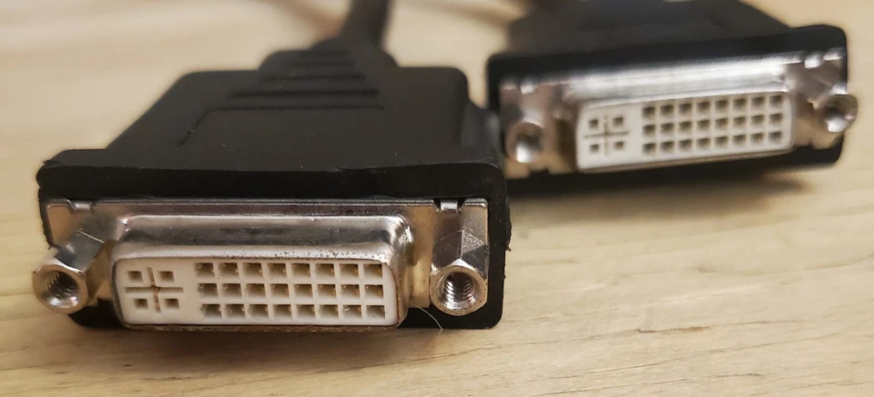 DMS-59 to Dual Displayport DP DVI VGA Converter Splitter Video Cable Adapter - Image 3 of 4