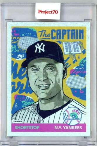 2021 TOPPS PROJECT 70 - DEREK JETER BY MORNING BREATH - RAINBOW FOIL 21/70 #368