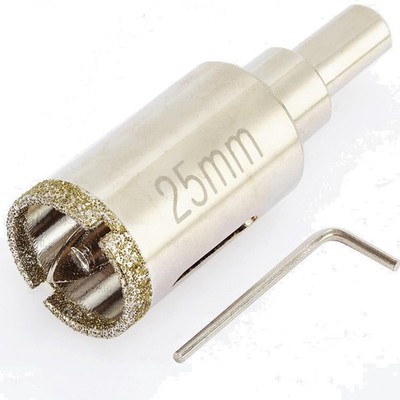 Diamant-Lochsäge 25mm Fliesenbohrer Nass Diamant Marmor Granit Keramik Porzellan