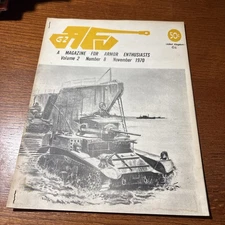 Vintage 1970 AFV-G2 Armor Magazine: M3 Stuart Drawings Tank Soviet JS-II MBT-70