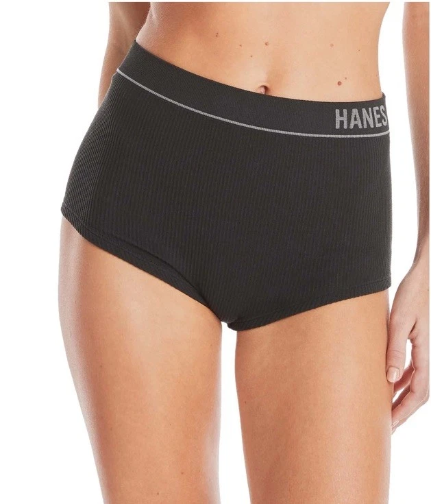 Женское нижнее белье Hanes Originals Boyfit 3pr черное/серое XL - Изображение 2 из 4