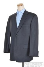 HUGO BOSS Solid Gray 100 Wool Mens Blazer Sport Coat Jacket - 46 R