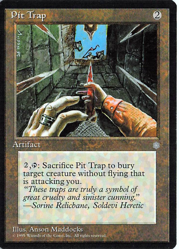 Pit Trap Uncommon Ice Age Magic: The Gathering Near Mint