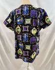 Halloween Scrub Top Frankenstein Skeleton Dracula Ghost Witch Cat L — photo 3