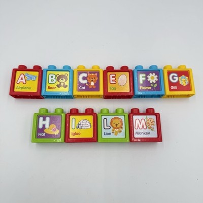 Vtech Sit To Stand Ultimate Alphabet Train 10 Piece Replacement Blocks Lot