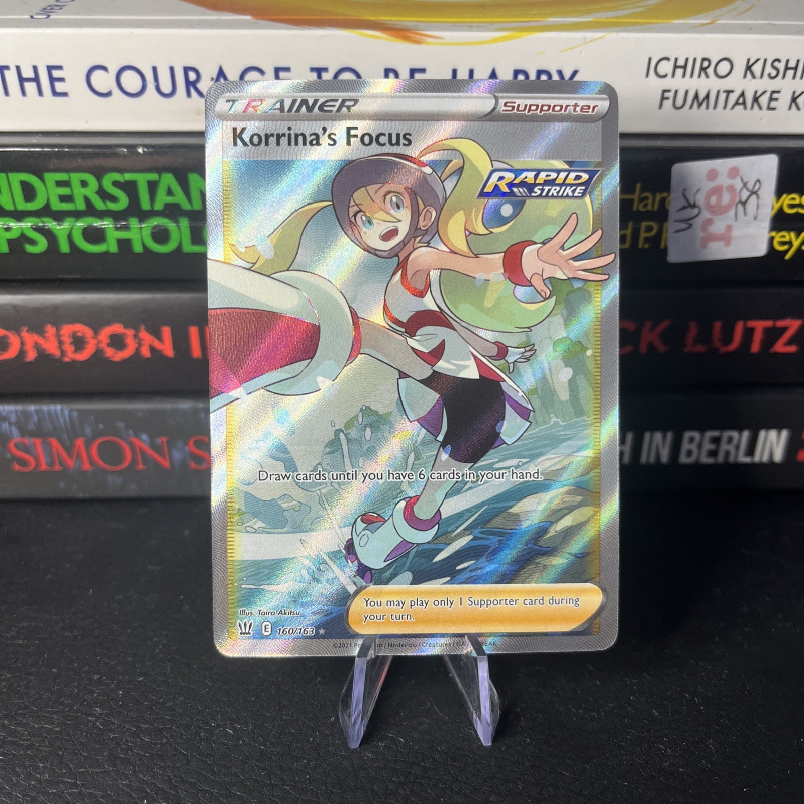 Korrina's Focus - 160/163 - Battle Styles - Pokemon TCG Card NM Full Art Trainer