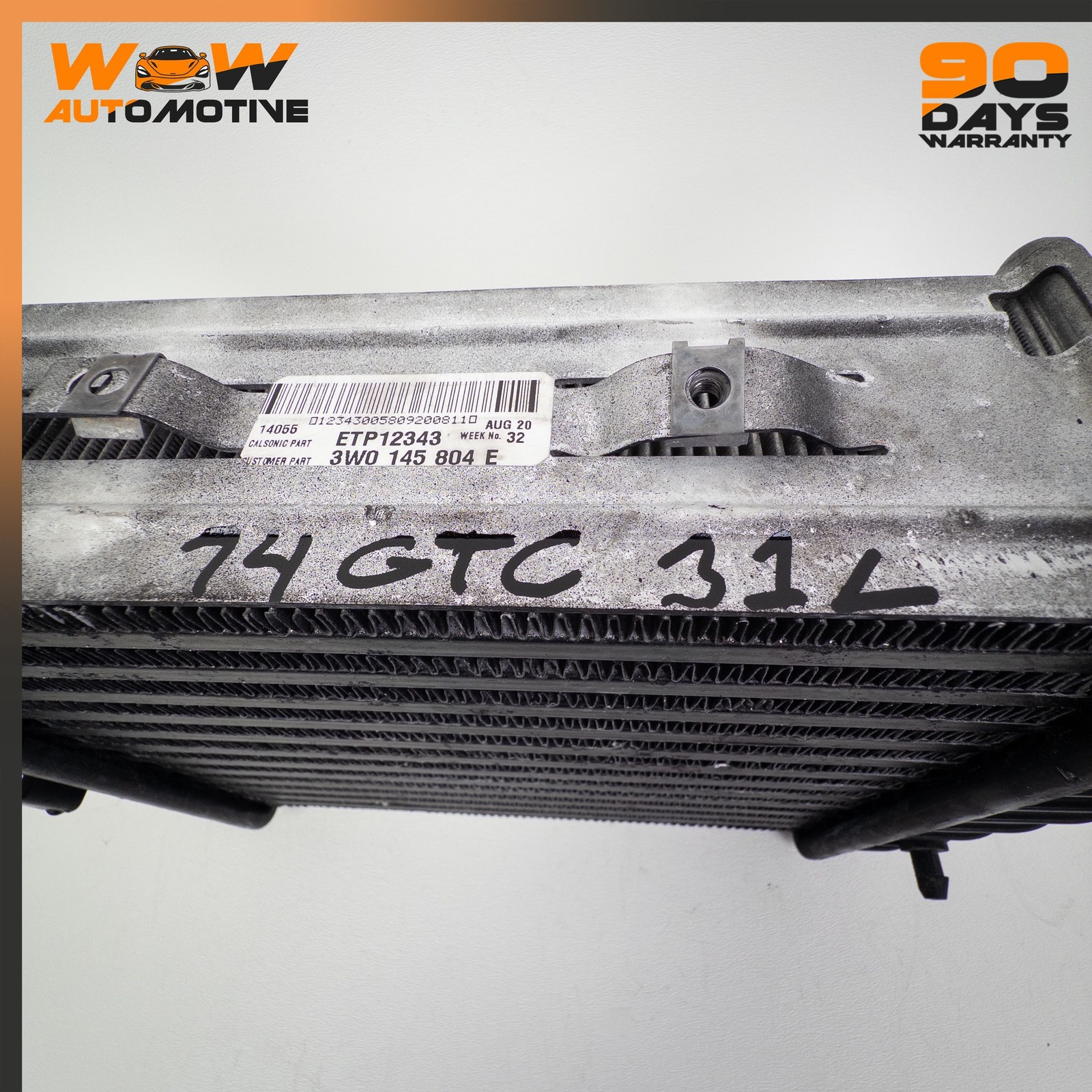 12-19 BENTLEY CONTINENTAL GT GTC FRONT RIGHT TURBO INTERCOOLER RADIATOR OEM