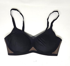 HONEYLOVE Crossover Bra Black Nude Medium 36 B/C Wireless Removeable Pads