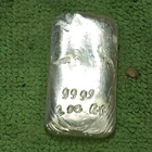 2 Ozs .9999 Fine Silver Hand Poured Bar