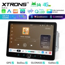 10.1'' Double DIN Android14 Car Stereo GPS 8+128G Built-in Qualcomm Bluetooth 4G