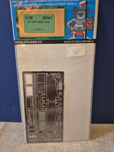eduard etch brass detail set in 1/35 for the tamiya M13/40 Italian tank