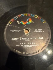 ABC Paramount 78 RPM Paul Anka - Don’t Gamble With Love / Diana 9831 V+