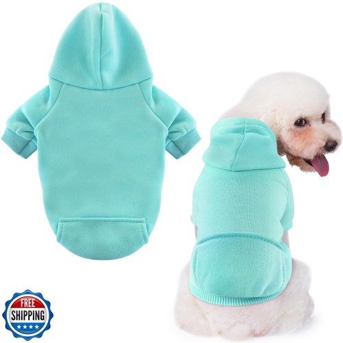 Idepet Pet Dog Hoodies Dog Clothes for Small Dogs Vest Chihuahua Clothes Warm