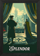 Splendor Board Game Inspired Illust Framed Wall Art Poster Canvas Print Picture