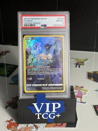 2023 Pokemon Sword And Shield Crown Zenith Fa Mew #GG10 PSA 8