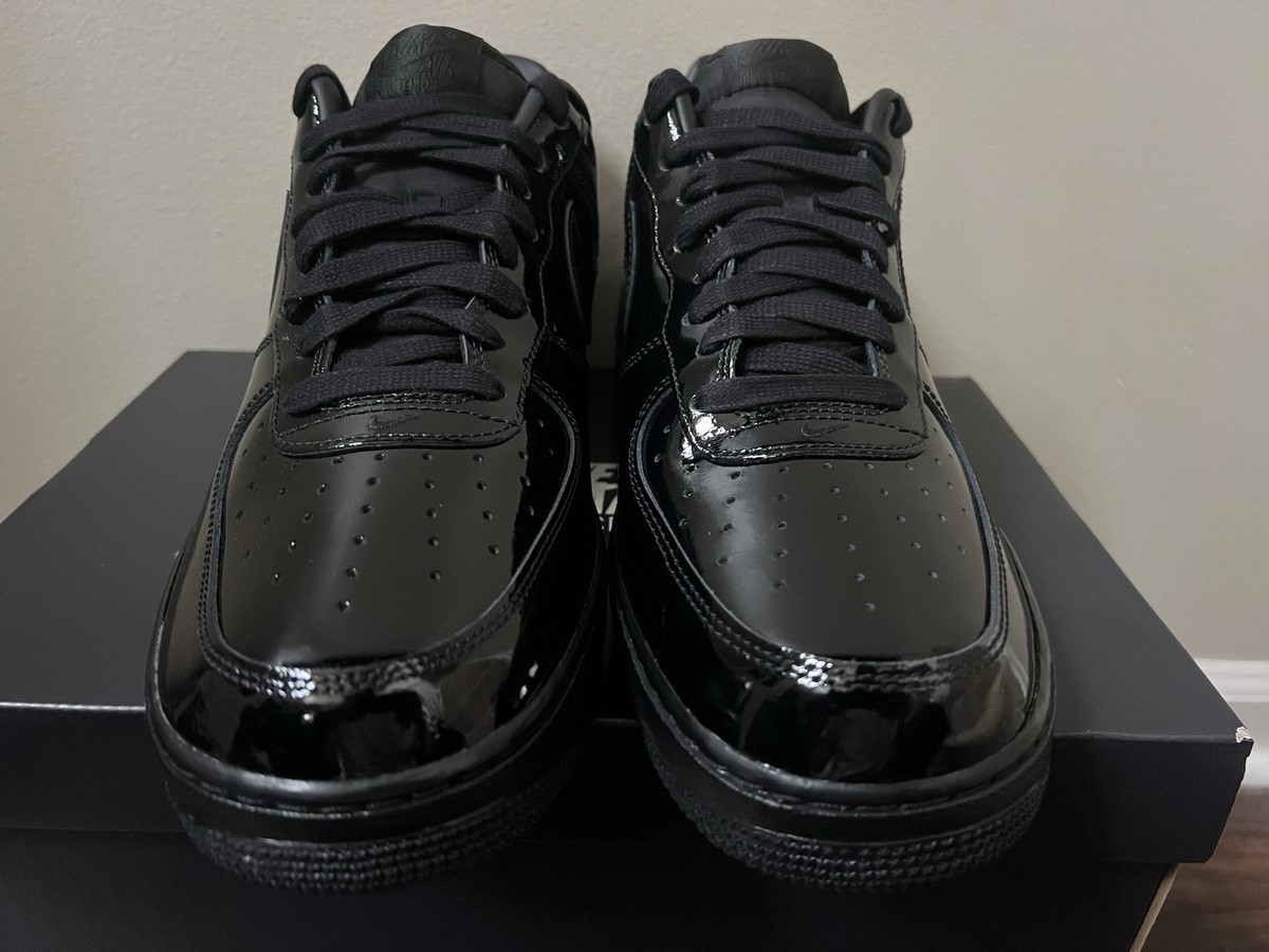 Nike Air Force 1 '07 Premium Patent Black IV2857-010 | eBay