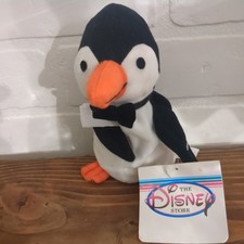 VTG NWT Penguin Waiter Mary Poppins Movie 7" Bean bag Plush Disney Store