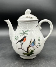 Ceralene Les Oiseaux A. Raynaud Limoges Teapot Tea Pot with Lid Porcelain No. 1