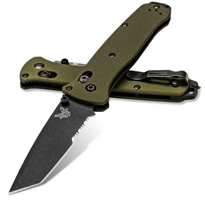 Benchmade Bailout 537SGY-1 mit CPM-M4 Stahl und T6 Aluminium-Griff in waldgrün