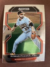 2022 Panini Prizm Draft Picks #PDP208 Roman Phansalkar Rookie Los Angeles Angels