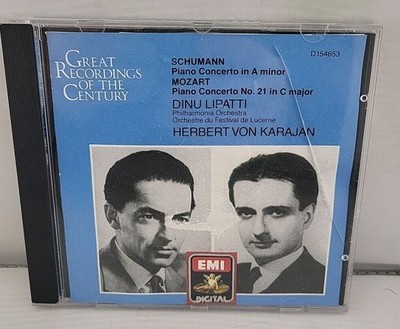 Schumann / Mozart / Lipatti / Karajan Piano Concertos CD Herbert Von Karajan