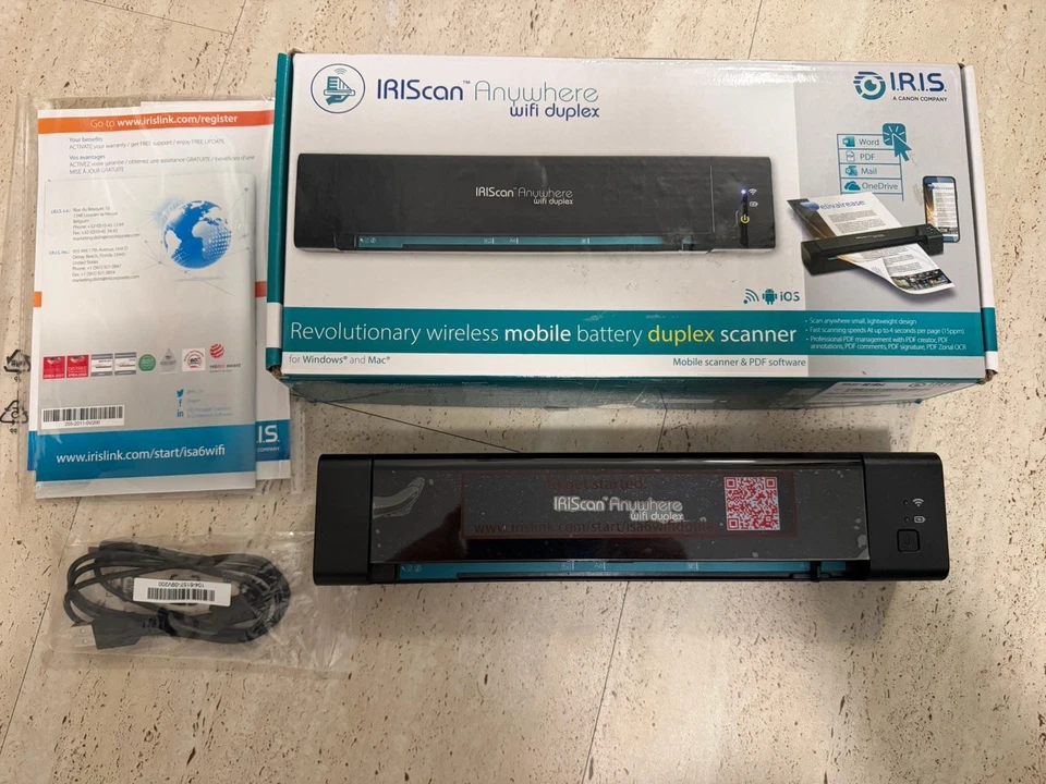 IRIScan Anywhere 6 WIFI Duplex   Mobiler Batteriescanner