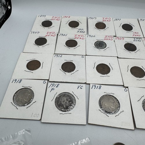 Alte US Münzen Lot 97 Eisenhower Silber Groschen Weizen Pennies Indian Head - Bild 3 von 22