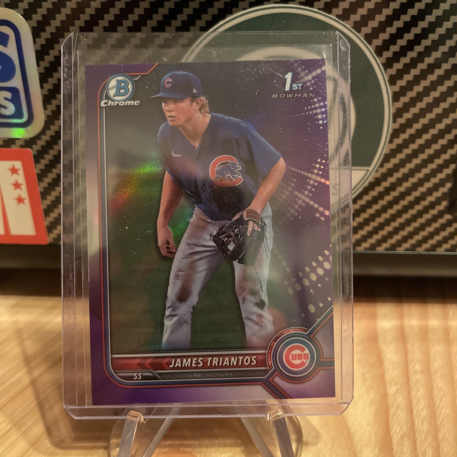 2022 Bowman Chrome James Triantos Purple Refractor /250 1st Rookie RC #BCP-208