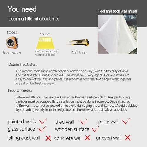 Pegatina de pared para ventana falsa de playa mural calcomanía de pared pegatina y pelar - 32"x24" J05 Foto 4 de 4