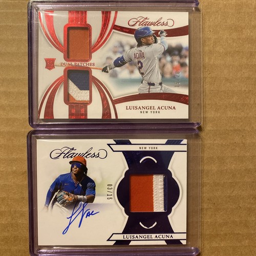 2025 Panini Flawless Baseball Rookie Patch On-card Auto Luisangel Acuna /15