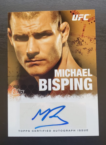Michael Bisping #FA-MB 2010 Topps UFC Autographs card
