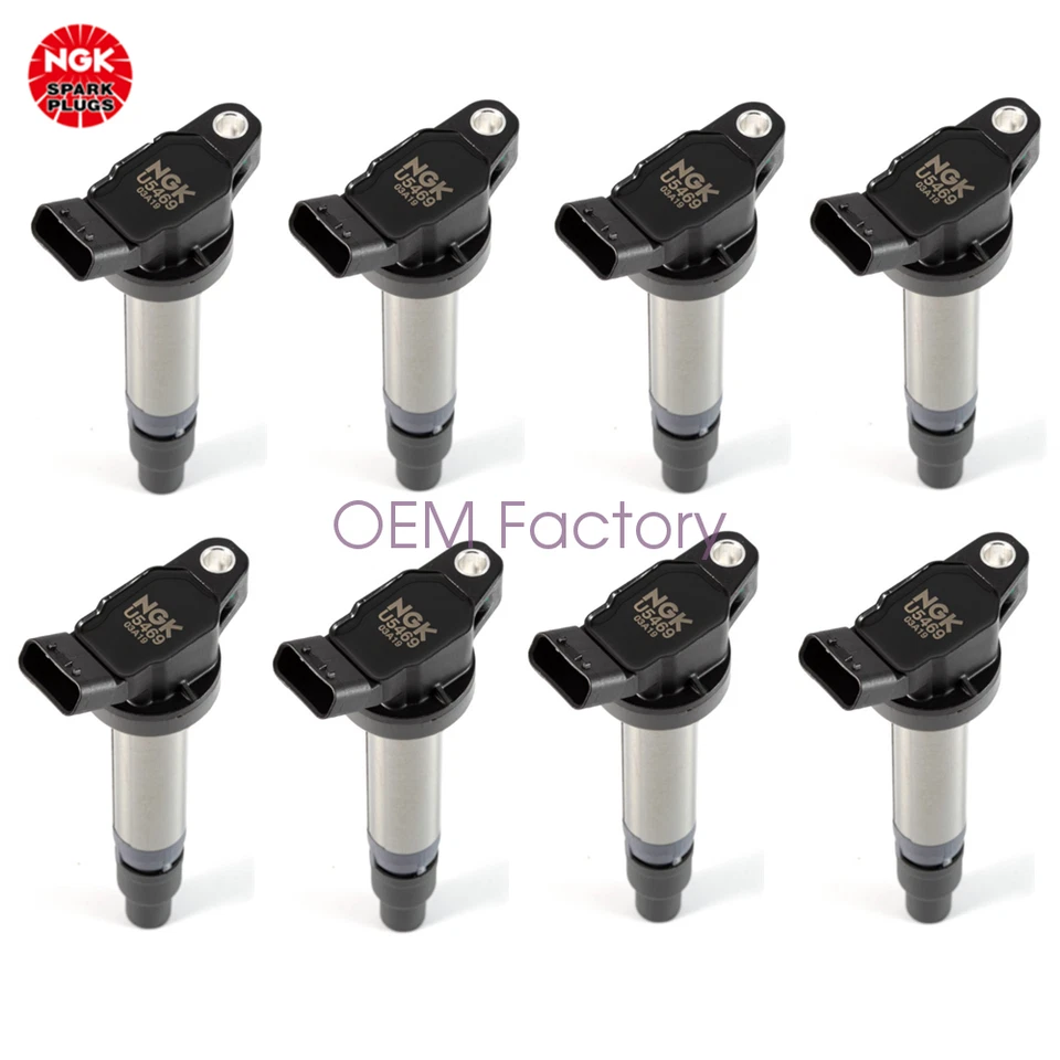 90919T2008 For Toyota 4Runner Tacoma Tundra 8pcs OEM NGK Ignition Coil Assembly - Imagem 2 de 4