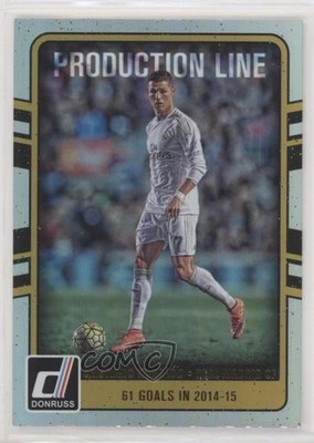 2016-17 Panini Donruss Production Line Holographic Cristiano Ronaldo #33 c4m