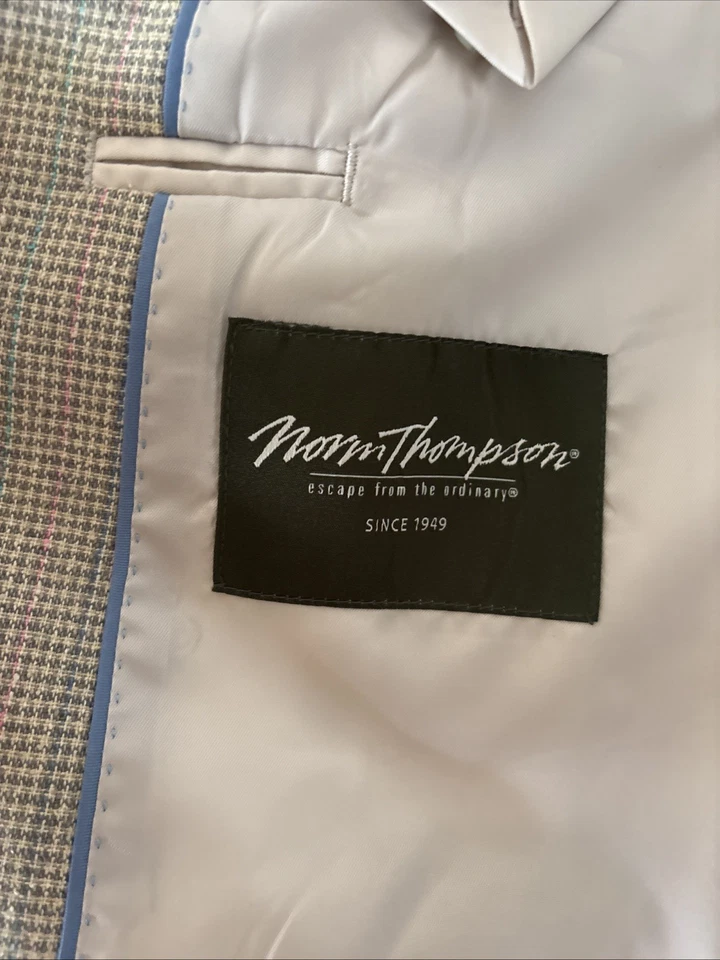 Chaqueta Blazer Harris Tweed de Lana Vintage Norm Thompson para Hombres 38R Foto 2 de 2