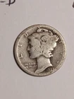 1927 D Winged Liberty Mercury Dime 90% Silver 10c US Coin Good
