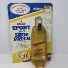 Vintage Kiwi Sport Shoe Boot Patch Fix Repair Rubber Leather Vinyl Canvas NOS