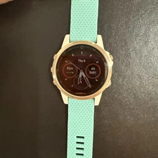 Garmin Fenix 5S Sapphire Gold GPS Multisport Smartwatch – Pre-Owned, Excellent