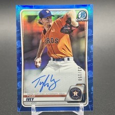 Tyler Ivey - 2020 Bowman Chrome Prospect Autograph -  BLUE REFRACTOR AUTO /150