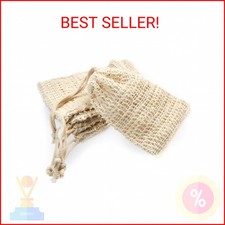 ZEPELOFFY Soap Bag,5 Packs Bar Saver Pouch,Sisal Soap Saver Bag Mesh for Exfolia