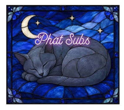 20oz Sublimation Tumbler Wrap Russian Blue Cat Sleeping Ready To Press Transfer