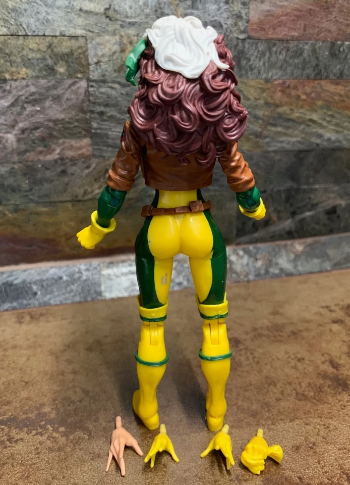 Marvel Legends X-Men ROGUE Target Exclusivo Retro 6" Figura 1/12 Completo COMO NUEVO Foto 4 de 4