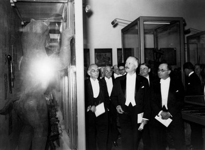 Albert Lebrun Jean Zay inaugurating Musee de l'Homme June 21 1938 - Old Photo