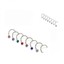 10x-Rhinestone-Surgical-Steel-Screw-Nose-Hoop-Ring-Studs-Body-Piercing-Jewelry miniatuur 5