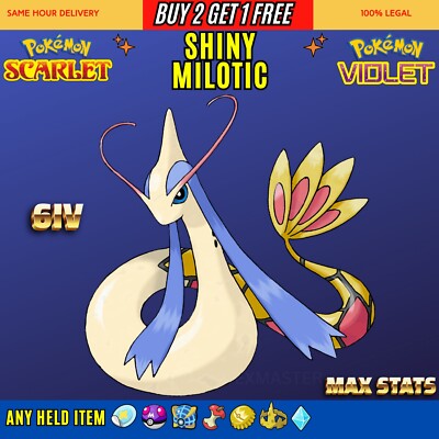  6IV SHINY Milotic Pokemon Scarlet And Violet