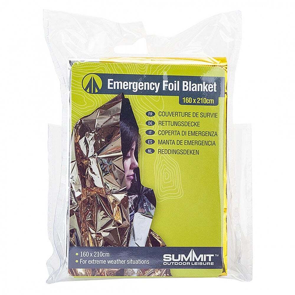 Summit Emergency Foil Blanket 160cm x 210cm