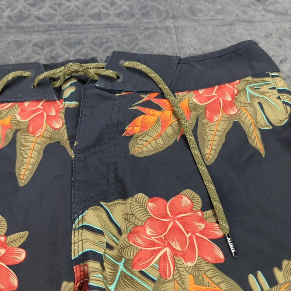 Bañador Dakine Board Shorts Florales 9" Entrepierna Surf Agua Cordón Hombres 30 Foto 3 de 4