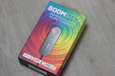 BoomCloud 360 Boomstick in-Line Wired Headphone Audio Enchancer Amp & Signal sil